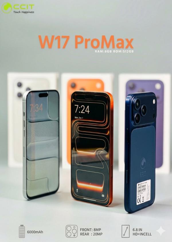 Telefono Celular W17 PRO MAX Ccit - Naranja