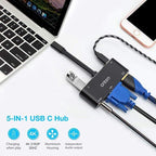 Cable Adaptador USB Tipo C a HDMI VGA Av OTN-9573S Onten