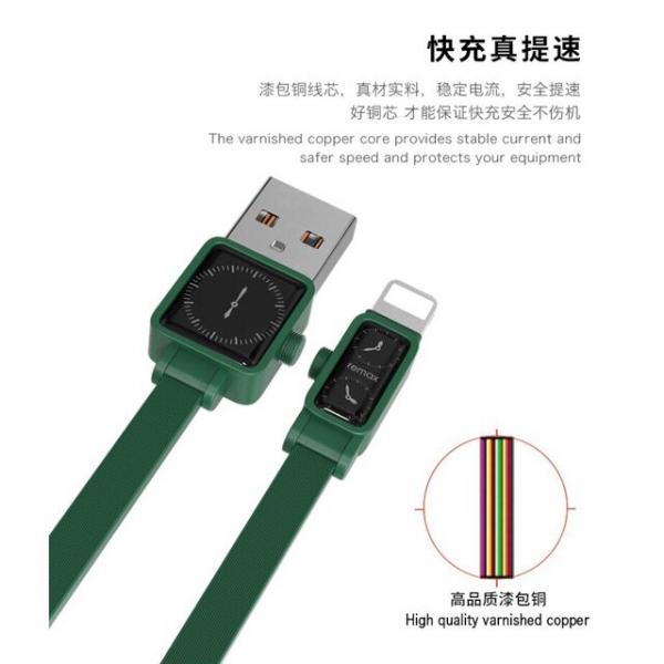 Cable USB Lightning RC-113I Watch Remax - Verde