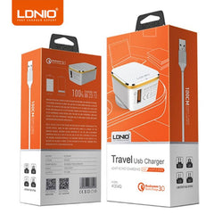 CARGADOR CASA A1204Q LDNIO TIPO C BLANCO