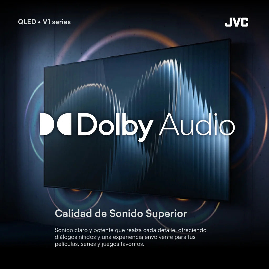 JVC televisor 50” Qled 2K Google TV  - LT-50KM4584