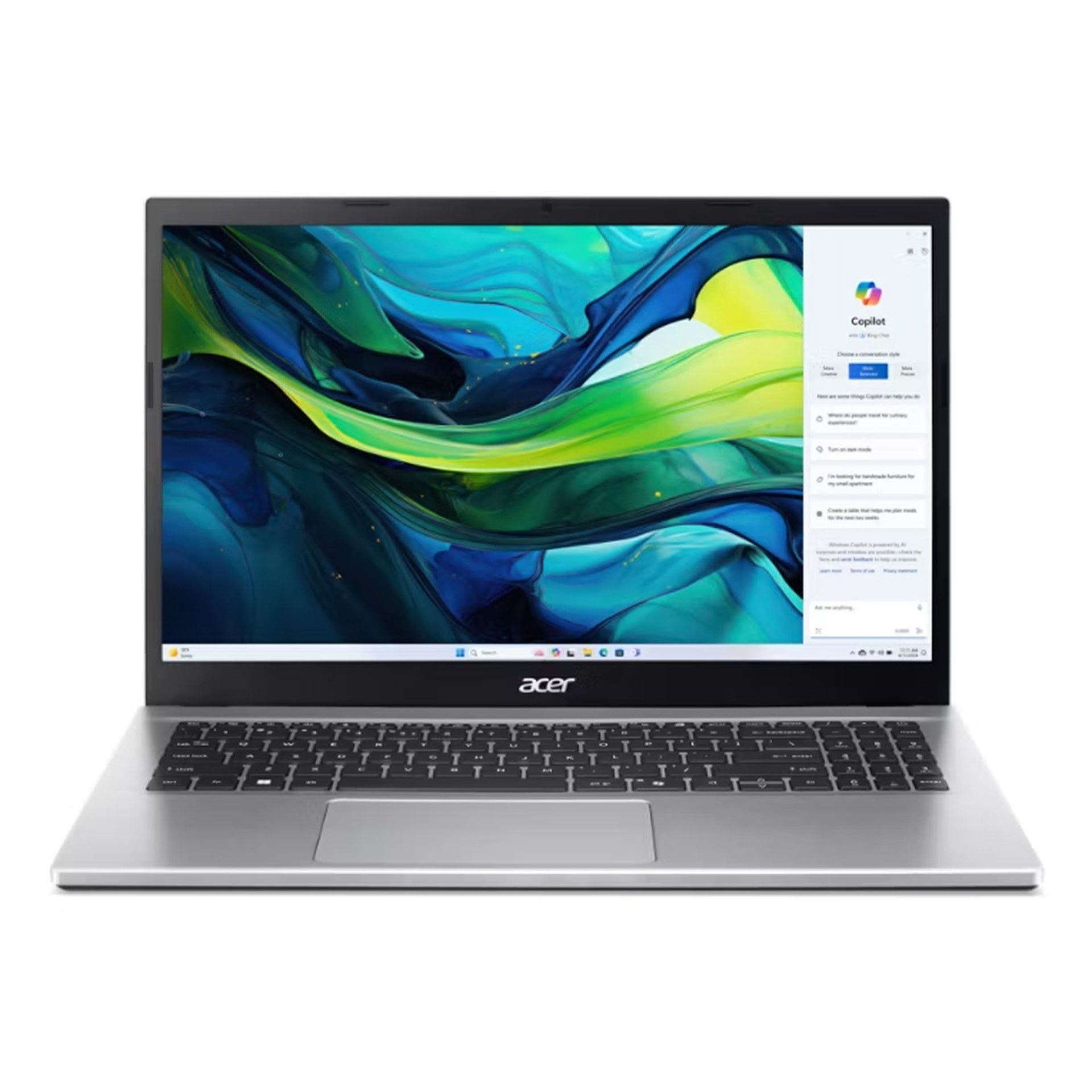 Laptop Acer Aspire Go 15 15.6" Ryzen 7-7730U 16GB 512GB Win 11 Inglés Nx.jjhaa.003 - Plateado