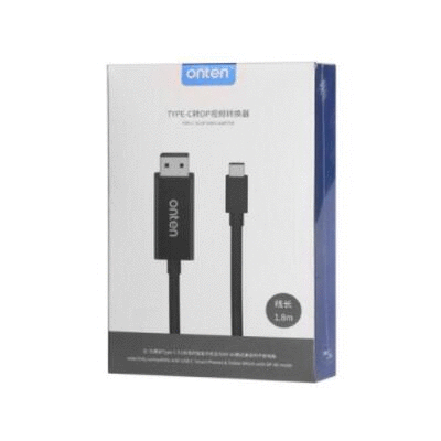 Onten Cable USB Tipo C A DisplayPort 2M Negro ONT-9538