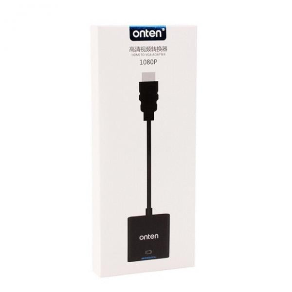 Cable Adaptador HDMI a VGA OTN-5165 Onten - Negro