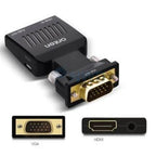 Adaptador HDMI a VGA Audio DC OTN-7557S Onten - Negro