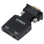 Adaptador HDMI a VGA Audio DC OTN-7557S Onten - Negro