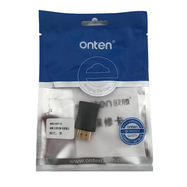 Adaptador Convertidor HDMI Tipo a Macho a Hembra OTN-HD710 Onten Negro - Negro