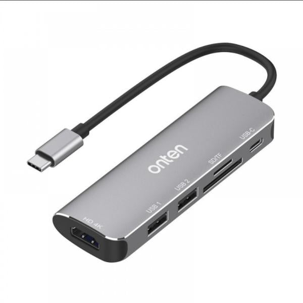Estacion Dock USB Tipo C OTN-95116D Onten - Plateado