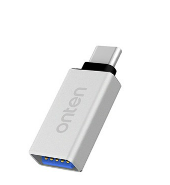 Adaptador USB Tipo C Macho a USB Tipo a Hembra OTN-9130 Onten - Gris