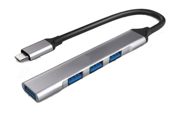 Hub USB Tipo C OTN-9701 Onten - Plateado