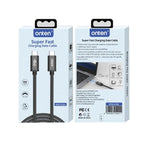 Cable USB Tipo C OTN-CC201 Onten - 1M Negro