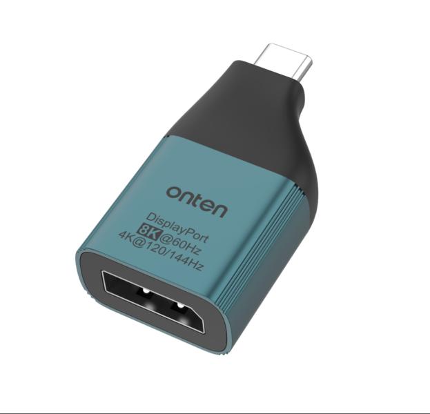 Convertidor USB Tipo C Macho a Display Port Hembra OTN-UC103 Onten - Negro