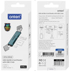 Lector Memoria USB Tipo C y Tipo a OTN-CR538 Onten