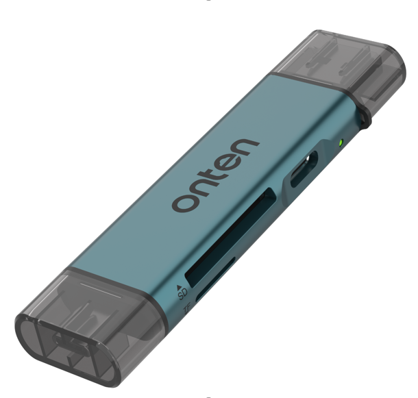 Lector Memoria USB Tipo C y Tipo a OTN-CR538 Onten