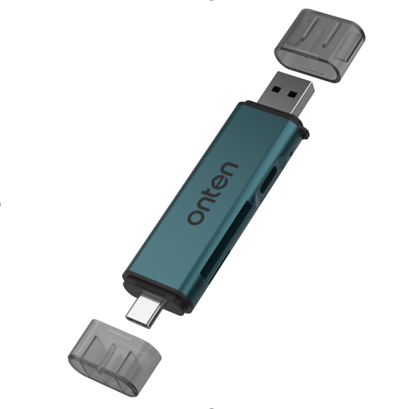 Lector Memoria USB Tipo C y Tipo a OTN-CR538S Onten
