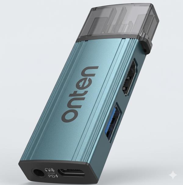 Convertidor de Video USB C a Hdtv HDMI OTN-UC361 Onten - Negro