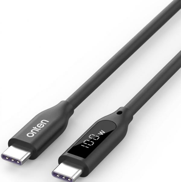Cable USB Tipo C con Convertidor de Video OTN-CC211 Onten - 1M Negro