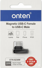 Adaptador Magnetico USB Tipo C OTN-9230W Onten - Negro