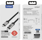 Cable USB Tipo C con Convertidor de Video OTN-CC2121 Onten - 1.2m Negro
