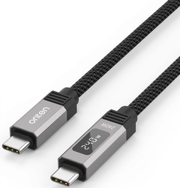 Cable USB Tipo C con Convertidor de Video OTN-CC2121 Onten - 1.2m Negro