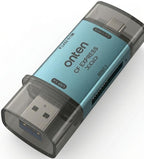 Lector Memoria USB Tipo C y Tipo a OTN-CR632 Onten - Verde