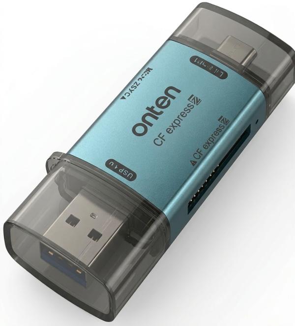 Lector Memoria USB Tipo C y Tipo a OTN-CR633 Onten - Verde
