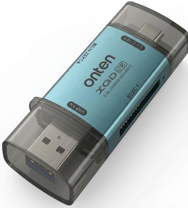 Lector Memoria USB Tipo C y Tipo a OTN-CR635 Onten - Verde
