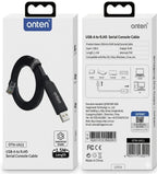 Cable USB Tipo a Serial Consola RJ45 OTN-UA21 Onten - 1.5m Gris