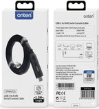 Cable USB Tipo C Serial Consola RJ45 OTN-UC21 Onten - 1.5m Gris