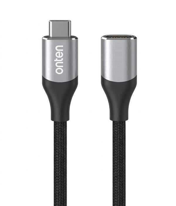 Cable USB Tipo C Extencion con Convertidor de Video OTN-9106 Onten - 0.6m Gris