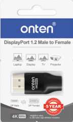 Adaptador Display Port Macho a Mini Display Port Hembra DP85D Onten - Negro