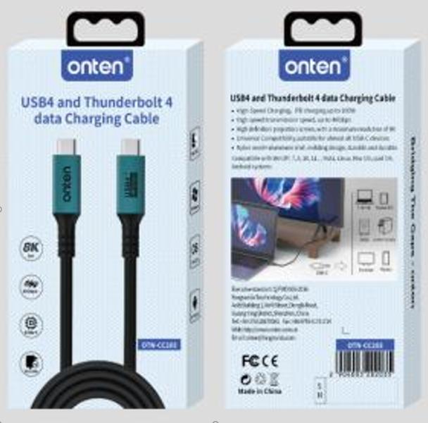 Cable USB Tipo C con Convertidor de Video OTN-CC203 Onten - 1M Verde