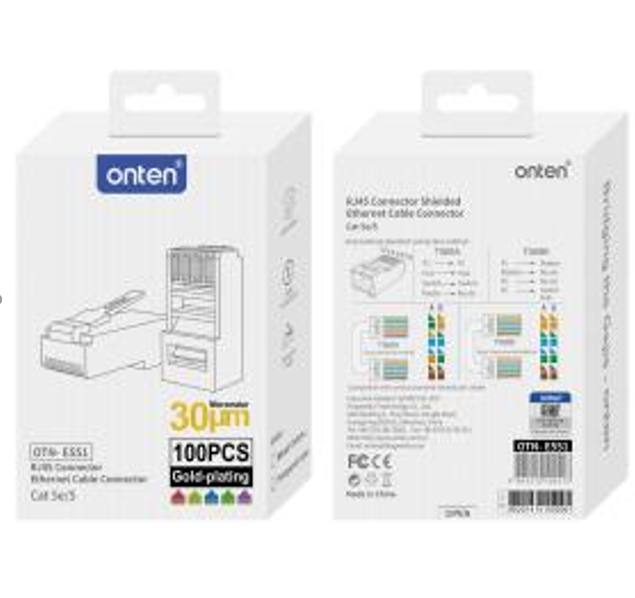 Conector RJ45 CAT5 5E E551 Onten