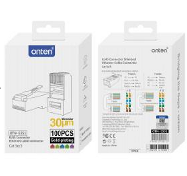 Conector RJ45 CAT5 5E E551 Onten