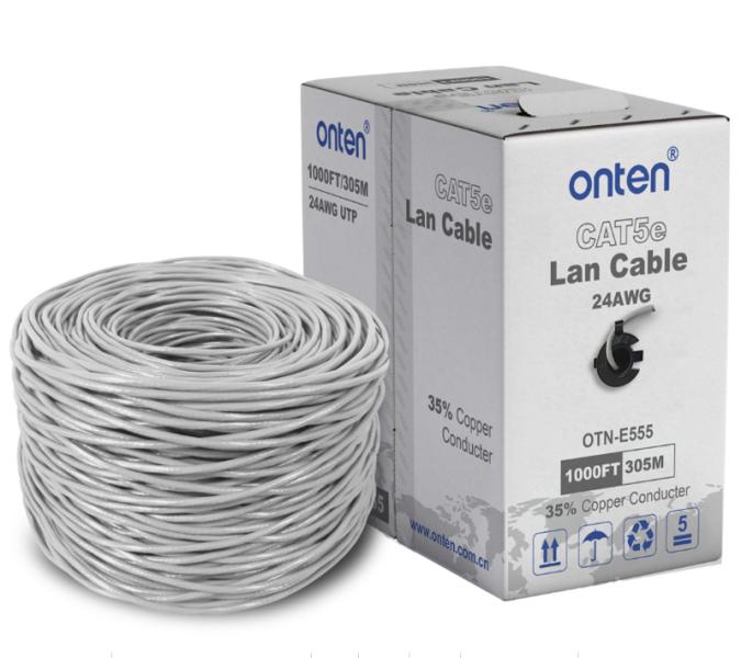 Cable de Red Utp CAT5E OTN-E555 - 305M Gris