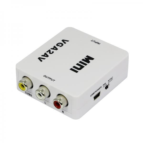 Convertidor Adaptador VGA a Rca Av