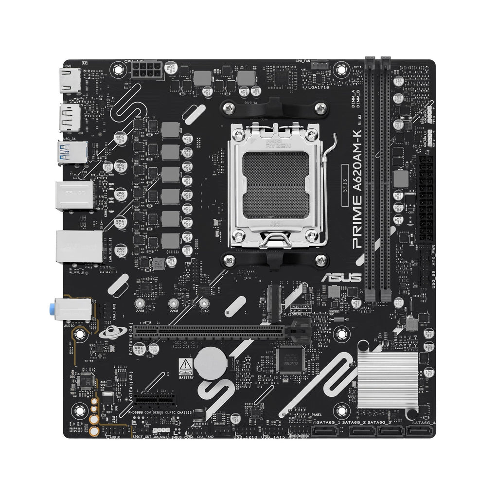 ASUS tarjeta madre AM5 micro ATX DDR5 prime A620AM-K