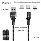 Cable USB Micro B RC-158M R-MAGNETS Remax - Negro