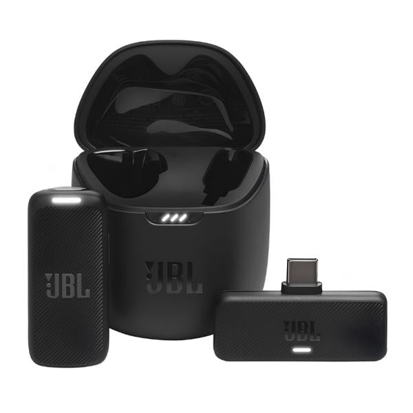 Microfono JBL quantum stream inalámbrico 2.4 GHz y estuche de carga jblstrmwlusbcblkam