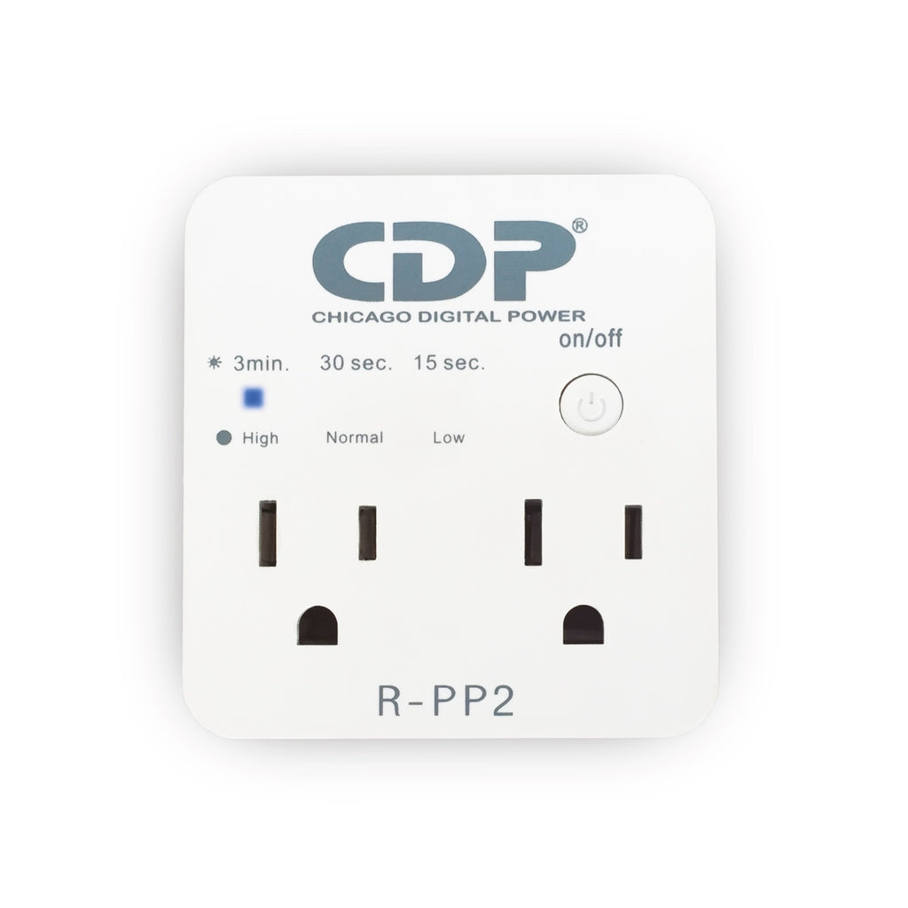 CDP protector de voltaje 1800W 2 tomas R-PP2