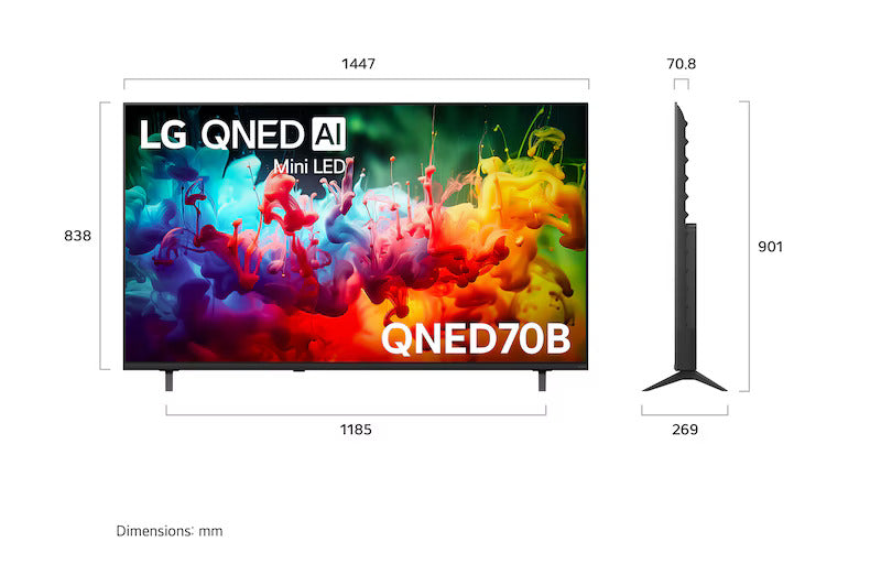 LG Televisor UHD 65" Smart - 65QNED70BSA