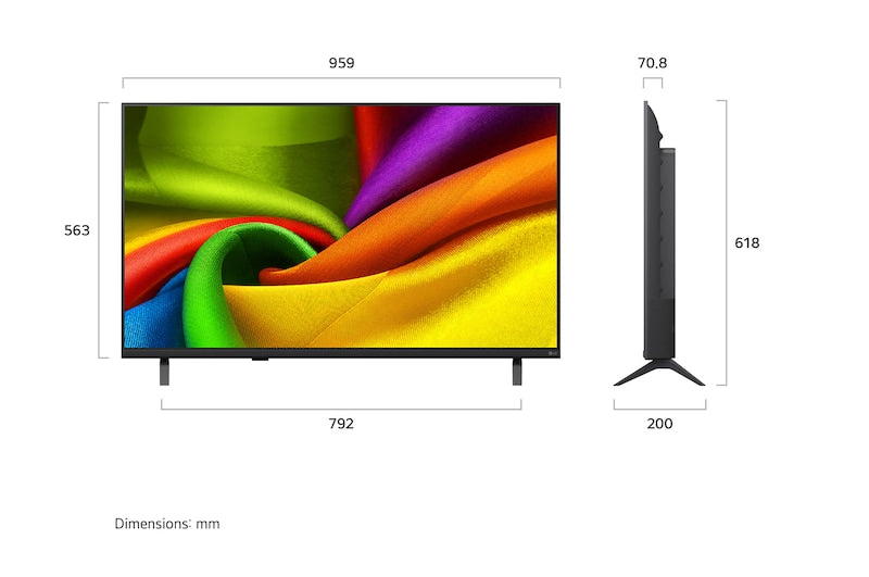 LG Televisor 43" Smart - 43NU850BPSA
