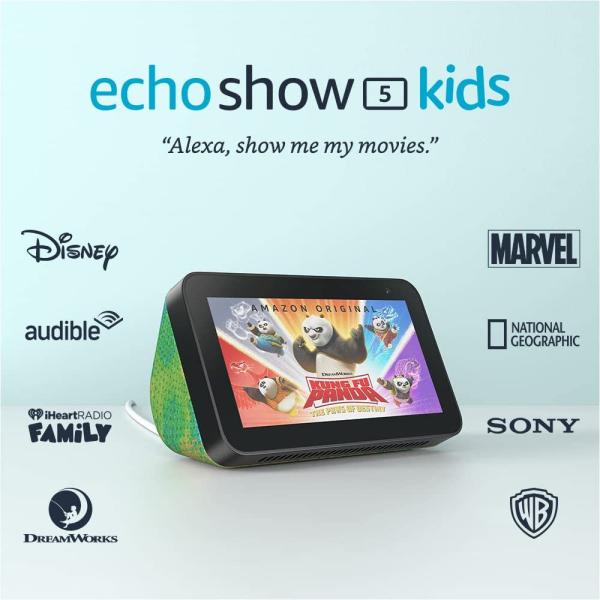 Parlante Inteligente Echo Show 5 Kids 5TH Generacion Amazon - Camaleon