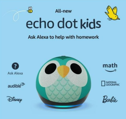 Parlante Inteligente Echo Dot Kids 5TH Generacion Amazon - Buho