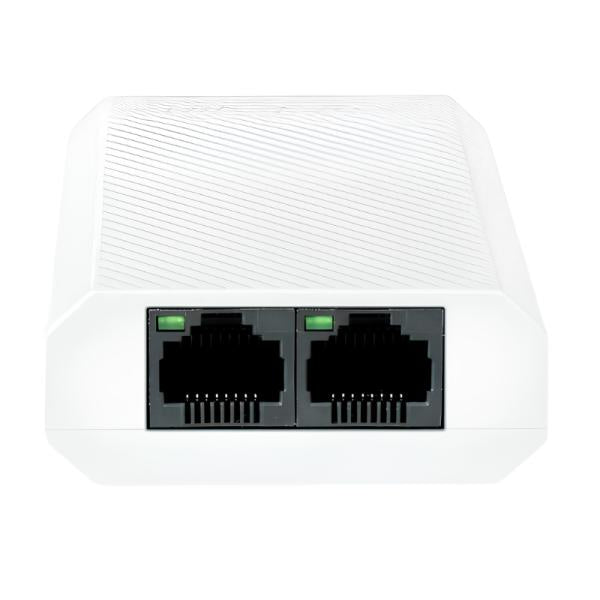 Switch Hikvision Ds-3e0503dp-e/r 1 Puerto Gigabit Poe de Entrada 2 Puertos Gigabit Poe de Salida 10/100/1000 Mbps Poe 30 W Sin Ventilador 301803181 - Blanco