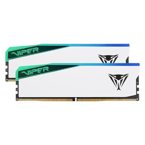 Memoria RAM Pc 32GB Patriot Viper Elite 5 DDR5 7000MHZ CL38 1.45v RGB Pver532g70c38kw - Blanco