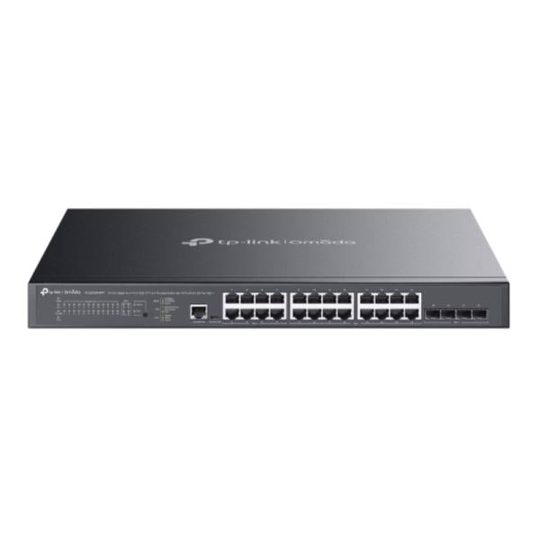 Switch TP Link Omada Sg3428xmpp(un) 24 Puertos Gigabit RJ45 Poe y 4 Sfp+ 10G 10/100/1000 Mbps y 10G Administrable