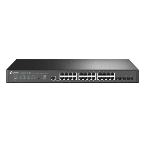 Switch Tp Link omada SG3428XPP-M2 un 24 puertos RJ45 2.5g POE y 4 sfp+ 10G 2.5 GBPS y 10G administrable