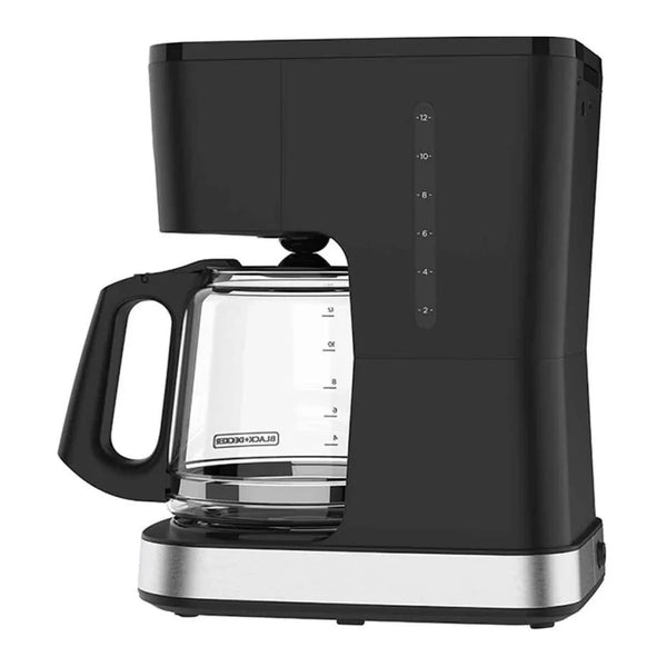 Black + Decker cafetera 12 tazas programable color gris plata  - CM0322-0SDLA