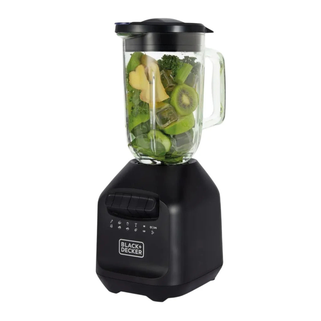 Black + Decker licuadora ice crush 1.5 lts jarra de vidrio negra - BL2209GBB-LA